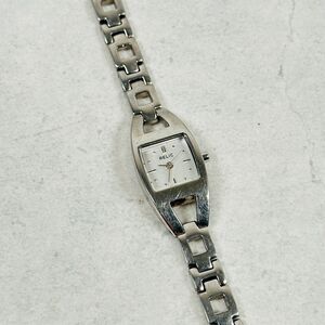 Relic Watch Womens 17mm Square Dial Silver Tone New Battery Classic New Battery